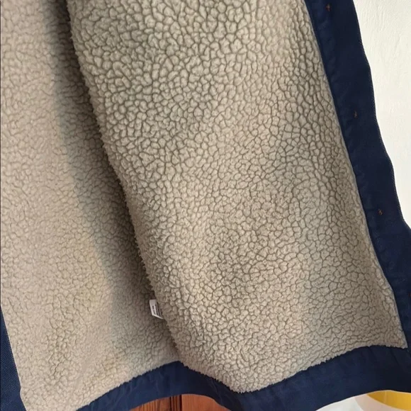 Ilana Kohn Blue Button-Up Coat with Sherpa Lining - Picture 8 of 13